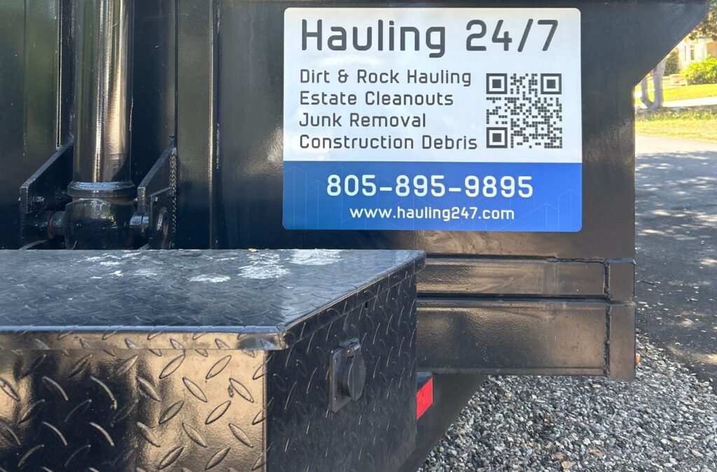A Hauling 24/7 expert handling junk removal in Fillmore, CA, highlighting professionalism and why the company is the top local choice. Junk Removal near me.